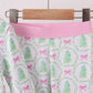 Pink christmas tree bamboo pajama set