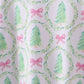 Pink christmas tree bamboo pajama set