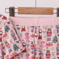 Nutcracker print bamboo ruffle pants set