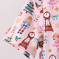 Nutcracker print bamboo ruffle pants set