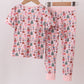 Nutcracker print bamboo ruffle pants set