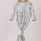 Green christmas tree print gown