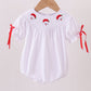 White santa claus smocked bubble