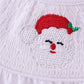 White santa claus smocked bloomer set