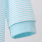 Blue stripe christmas tree smocked romper