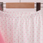 Pink christmas tree smocked ruffle pants set