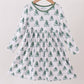 Green christmas tree bamboo dress