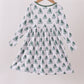 Green christmas tree bamboo dress