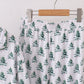 Green christmas tree bamboo mom&me pajama set