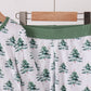 Green christmas tree bamboo pajama set