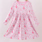 Pink christmas tree bamboo dress