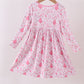 Pink christmas tree bamboo dress