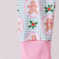 Pink christmas tree bamboo pajama set