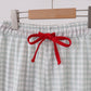 Sage gingham mom pajama pants