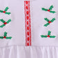 White holly embroidery bloomer set
