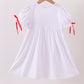 White holly embroidery dress
