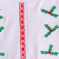 White holly embroidery pants set