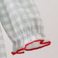Sage gingham ribbon bow bubble
