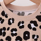 Brown leopard bamboo pajama set