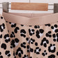 Brown leopard bamboo pajama set