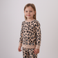Brown leopard bamboo pajama set