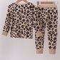 Brown leopard bamboo pajama set