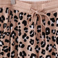 Brown leopard bamboo mom pajama pants