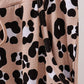 Brown leopard bamboo mom pajama pants