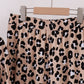 Brown leopard bamboo mom pajama set