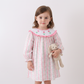 Floral tulip smocked ruffle dress