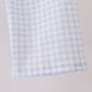 Blue cotton applique gingham pants set
