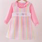 Multicolored heart smocked 2pc set