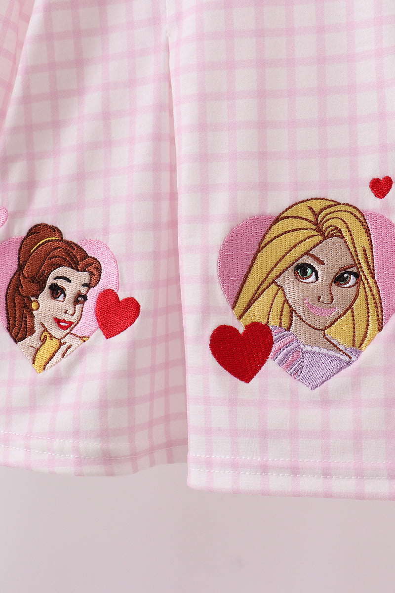 Red princess embroidery bloomer set