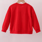 Red bow applique mom&me top