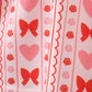 Red heart bow smocked bloomer set