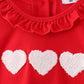 Red heart french knot bloomer set