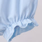 Blue floral ruffle bloomer set