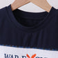 Auburn war eagle smocked short set