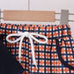 Auburn war eagle smocked short set