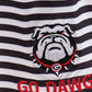 Georgia go dawgs embroidery stripe trunks