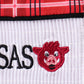 Arkansas smocked plaid ruffle shorts set