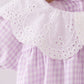 Purple Gingham Lace Bubble