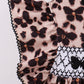 Leopard butterfly smocked ruffle bloomer set