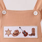 Brown Western Embroidered Bubble