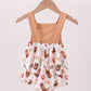 Brown Western Embroidered Bubble