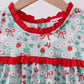 Strawberry Goose Ruffle Ruffle Dress