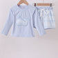 Blue Whale Applique 2pc Swimsuit