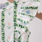 Green Floral Ruffle Bubble