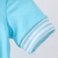 Blue character smocked romper