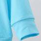 Blue character embroidery zip pullover
